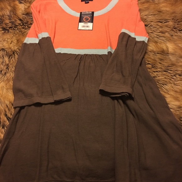 Sonoma Lifestyle color block Tunic Top Dress NWT M - Picture 4 of 8